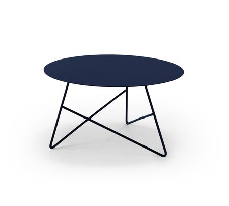MemeDesign Ermione Metall - Couchtisch - Ø 65 x H 35 cm - Blu Navy