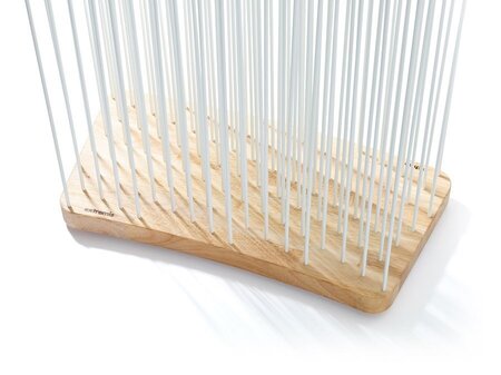 Extremis Sticks Raumteiler GEBOGEN - Holzfarbe