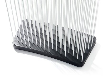 Extremis Sticks Raumteiler GEBOGEN - Schwarz