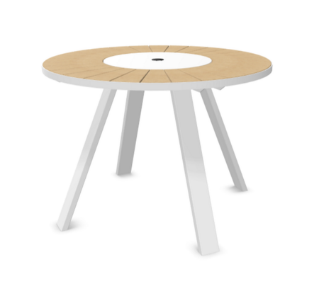 Extremis - Pantagruel Stehtisch - Iroko  - White
