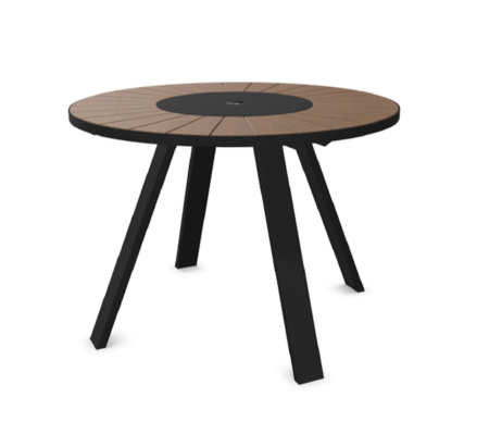 Extremis - Pantagruel Stehtisch - Iroko  - Black