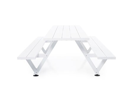 Extremis Marina Picnic - 2 Beine - Sitzbank - Papyrus White