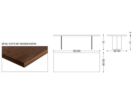 Riva1920 Sky Natura Squared - Esstisch