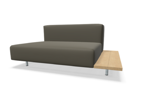 Extremis Walrus - Modul mit Seitentisch - Iroko / Earth