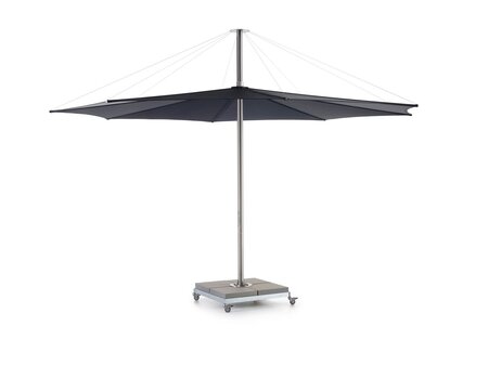 Extremis Inumbra groß - Sonnenschirm - Edelstahl - Black Stoff