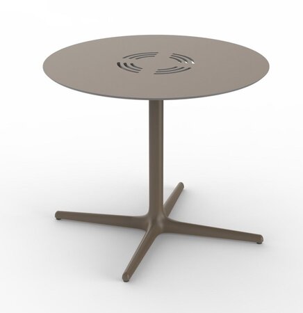 Resol Toledo Aire XL Rund - Gartentisch: Chocolate