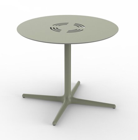 Resol Toledo Aire XL Rund - Gartentisch: Green Grey