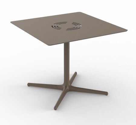 Resol Toledo Aire XL quadratisch - Gartentisch: Chocolate