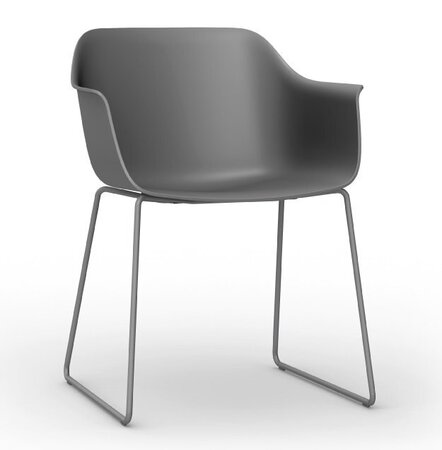 Resol Shape Patin - Garten Armlehnstuhl: Dark Grey