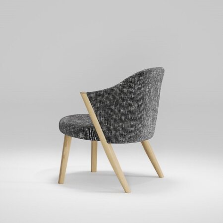 WeWood Caravela Lounge Chair-Natural Oak - TWDM12048