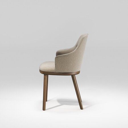 WeWood Sartor Wood Armchair - Natural Walnut - TWDM12037
