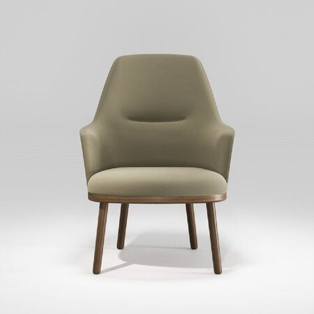 WeWood Sartor Wood Lounge Chair - Walnut TWDM12009