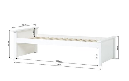 Hoppekids MAJA DELUXE Junior Bett - White