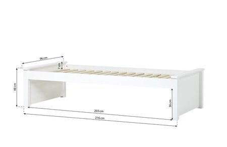 Hoppekids MAJA DELUXE Junior Bett - White