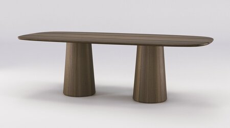 Wewood Amos-Esstisch-Walnut-B180 x H75 x T100