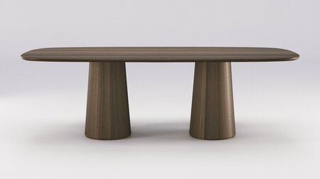 Wewood Amos-Esstisch-Walnut-B180 x H75 x T100
