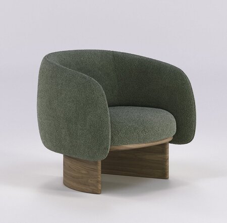 Wewood Nido-Loungesessel-Walnut-TWDC22006