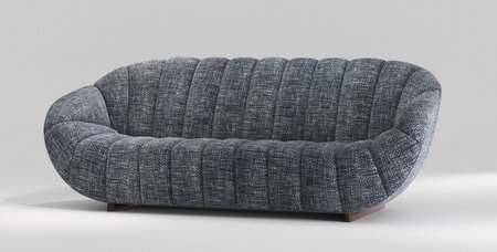 Wewood Rabelo-2 Sitzer Sofa-Walnut-TWKK5230/01