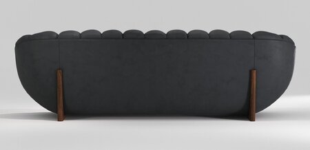 Wewood Rabelo-3 Sitzer Sofa-Walnut-TWAS4027-Leder