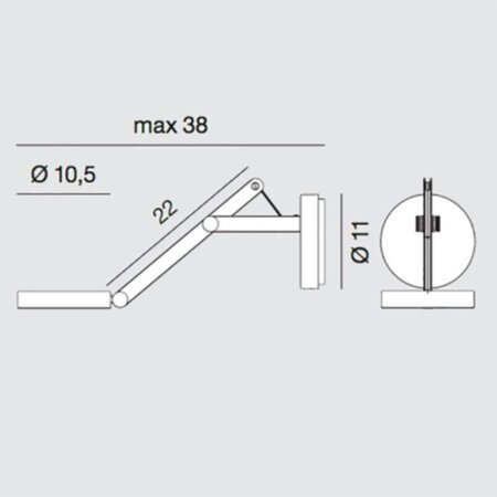 Rotaliana String W0 LED Wandleuchte