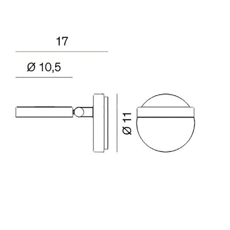 Rotaliana String H0 DTW LED Wandleuchte