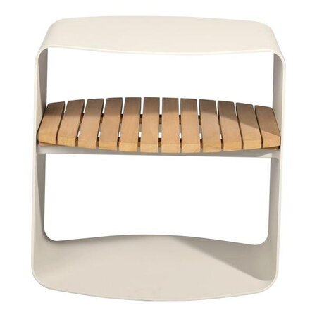 Mindo 109 Outdoor Side Table - Light Grey Aluminum