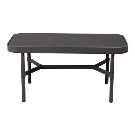 Mindo 100 Outdoor Coffee Table - Rectangular - Dark Grey Aluminum