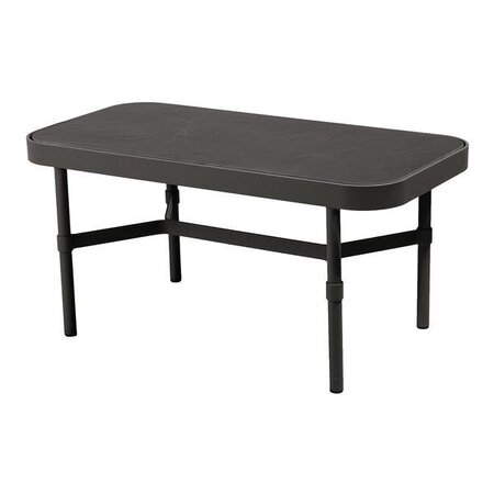 Mindo 100 Outdoor Coffee Table - Rectangular - Dark Grey Aluminum
