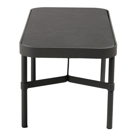 Mindo 100 Outdoor Coffee Table - Rectangular - Dark Grey Aluminum