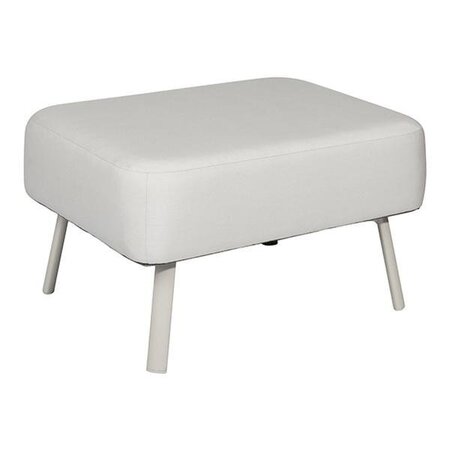 Mindo 106 Outdoor Footstool - Light Grey Aluminum