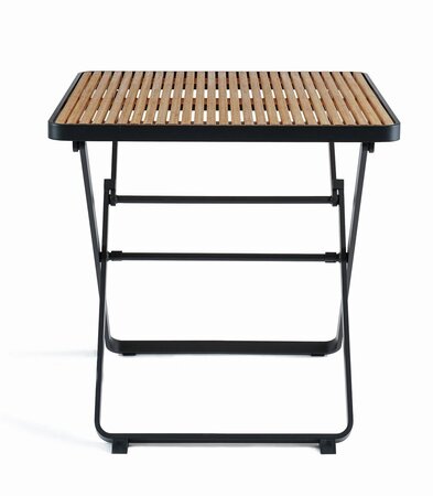 Mindo 121 Foldable Table 75x75cm - Klapptisch - Bamboo - Dark Grey