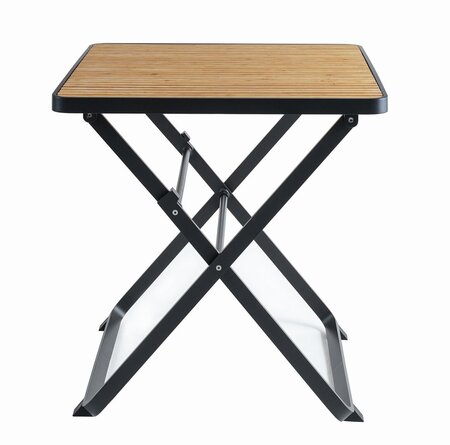 Mindo 121 Foldable Table 75x75cm - Klapptisch - Bamboo - Dark Grey