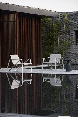 Mindo 105 Sunbed - Sonnenliege  - Light Grey - Beige Mix
