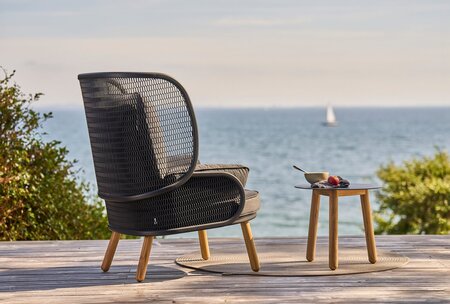Mindo 118 High back Lounge chair - Loungesessel - Dark Grey - Sooty
