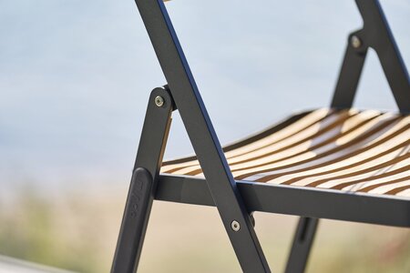 Mindo 121 Foldable Dining chair - Klappstuhl - Bamboo - Dark Grey