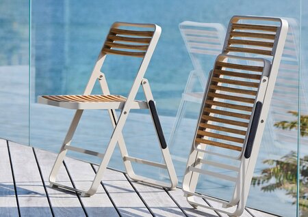 Mindo 121 Foldable Dining chair - Klappstuhl - Bamboo - Dark Grey