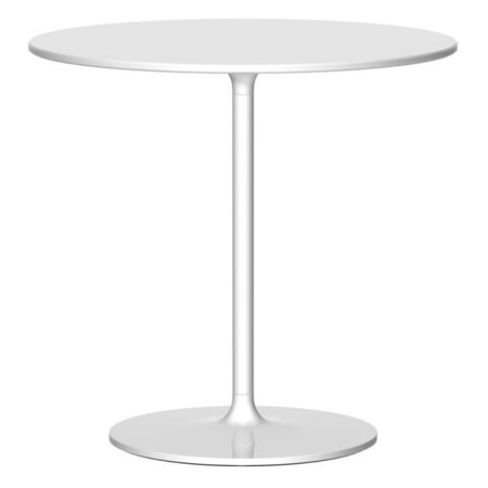 Rexite Poppy Round Side Table Diameter 60 cm - White Crystal - Height 56 cm
