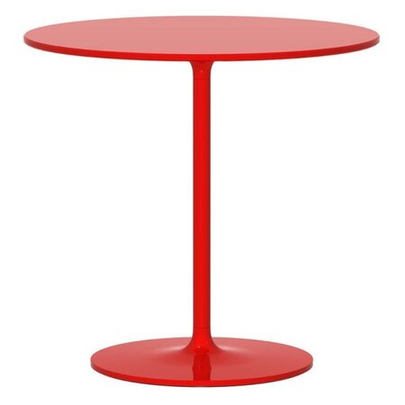 Rexite Poppy Round Side Table Diameter 60 cm - Red Crystal - Height 56 cm