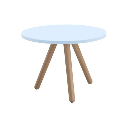 Rexite Woody Round side Table Diameter 60 cm - Very Light Blue
