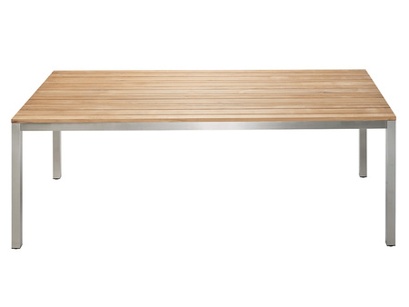 Solpuri CLASSIC Stainless Steel Teak Dining Tisch