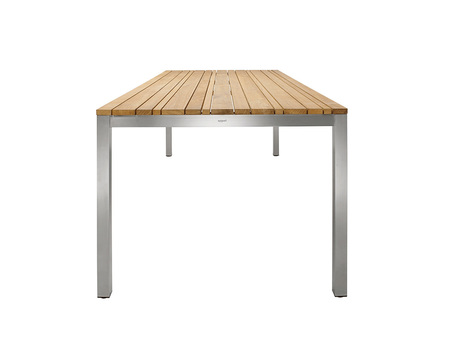 Solpuri CLASSIC Stainless Steel Teak Dining Tisch