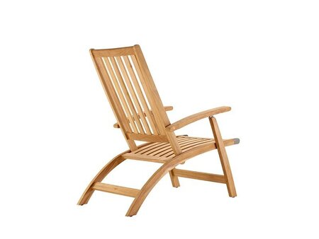 Solpuri Windsor Deck Chair Mit Hocker Teak
