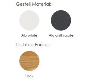 Solpuri Grid Teak Tisch