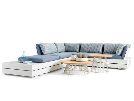 Solpuri Grid Teak Tisch