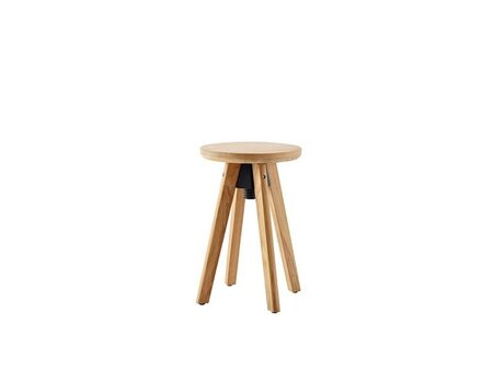 Solpuri Spindle Drehhocker Teak
