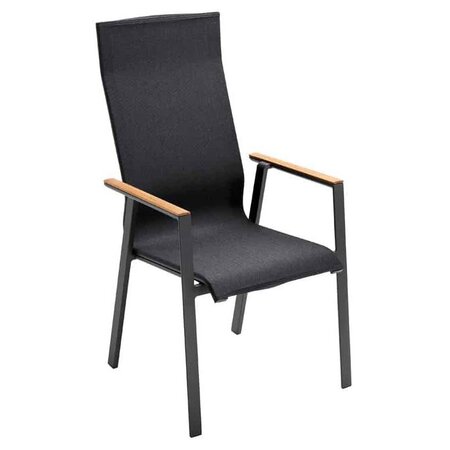Solpuri SOUL Stapelsessel Hoch mit Teak-Armlehne