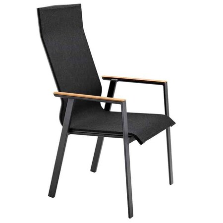 Solpuri SOUL Stapelsessel Hoch mit Teak-Armlehne