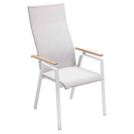 Solpuri SOUL Verstellsessel Hoch mit Teak-Armlehne