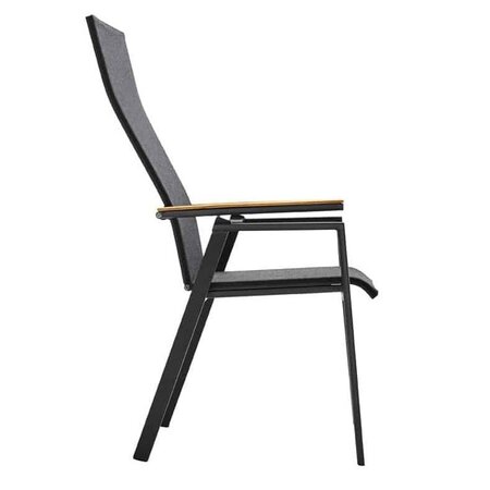Solpuri SOUL Verstellsessel Hoch mit Teak-Armlehne