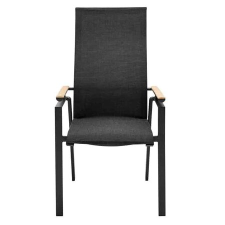 Solpuri SOUL Verstellsessel Hoch mit Teak-Armlehne